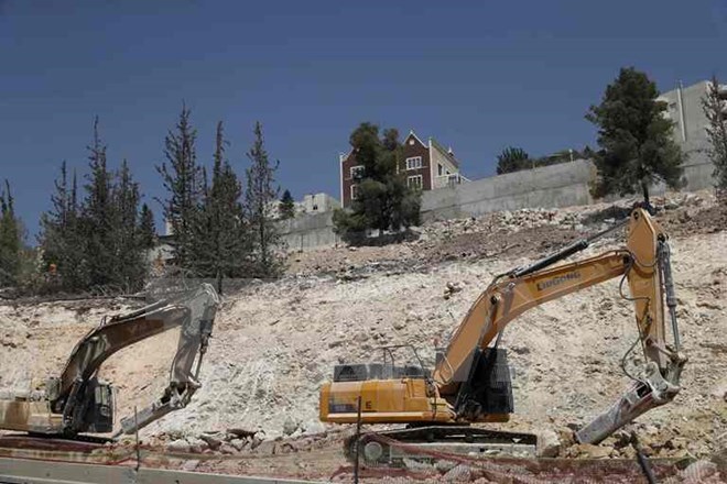 Công trường xây dựng khu nhà định cư Ramat Shlomo tại Đông Jerusalem ngày 13/9/2017. (Nguồn: AFP/TTXVN)