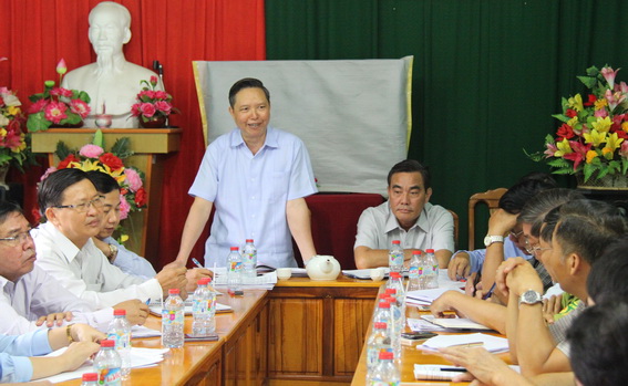 hó chủ tịch HĐND tỉnh Phạm Ngọc Tuấn phát biểu chỉ đạo tại buổi giám sát.