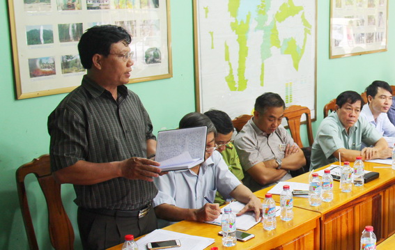 Lãnh đạo Sở Nông nghiệp – phát triển nông thôn phát biểu tại buổi giám sát.