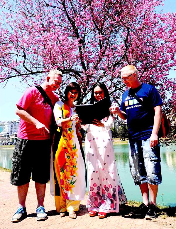 Mai anh đào nhuộm hồng Đà Lạt