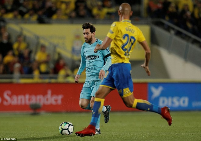 Messi lập công nhưng Barcelona vẫn phải chia điểm. (Nguồn: Reuters)