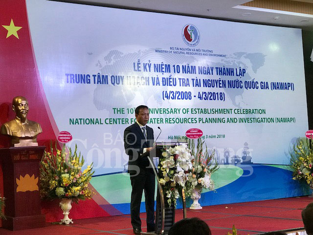 Tổng giám đốc NAWAPI – ông Tống Ngọc Thanh tại Lễ kỷ niệm 10 năm thành lập