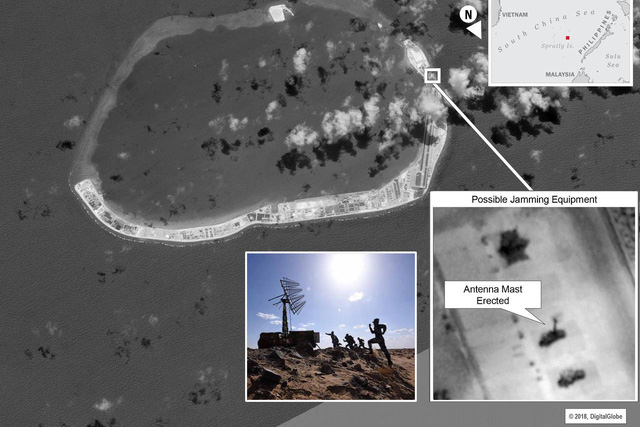 Trung Quốc bí mật lắp hệ thống gây nhiễu rađa ở Trường Sa