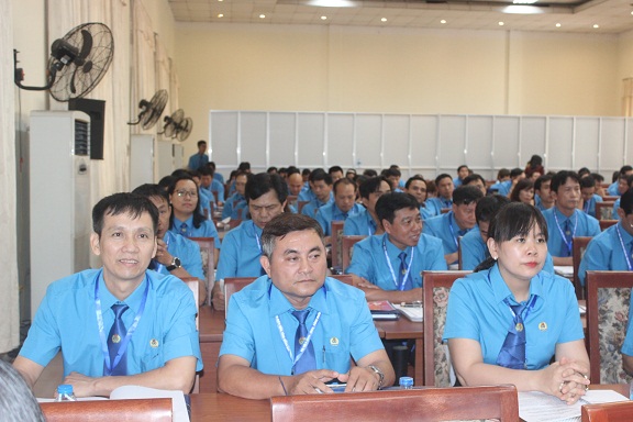  Các đại biểu tham dự Đại hội Công đoàn khu công nghiệp Biên Hòa khóa V, nhiệm kỳ 2018-2023