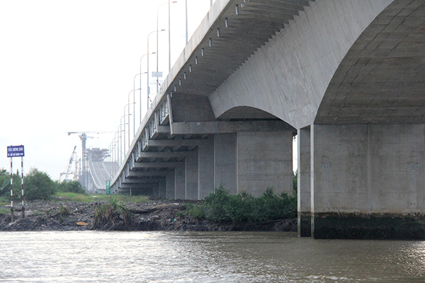 Cầu Chà Và thuộc gói thầu J2 của tuyến đường cao tốc Bến Lức - Long Thành đã hoàn thành.