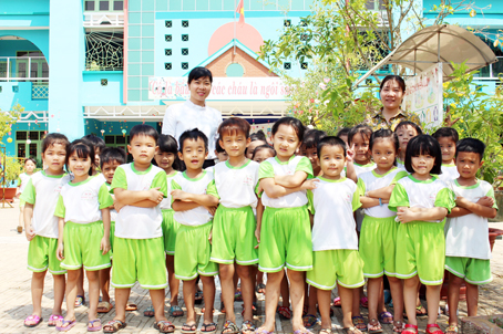 Con em ở xã Phú Lý hôm nay được học tập trong các ngôi trường đạt chuẩn quốc gia.