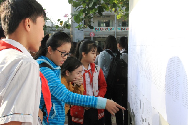 Thí sinh thi vào lớp 10 năm học 2017-2018