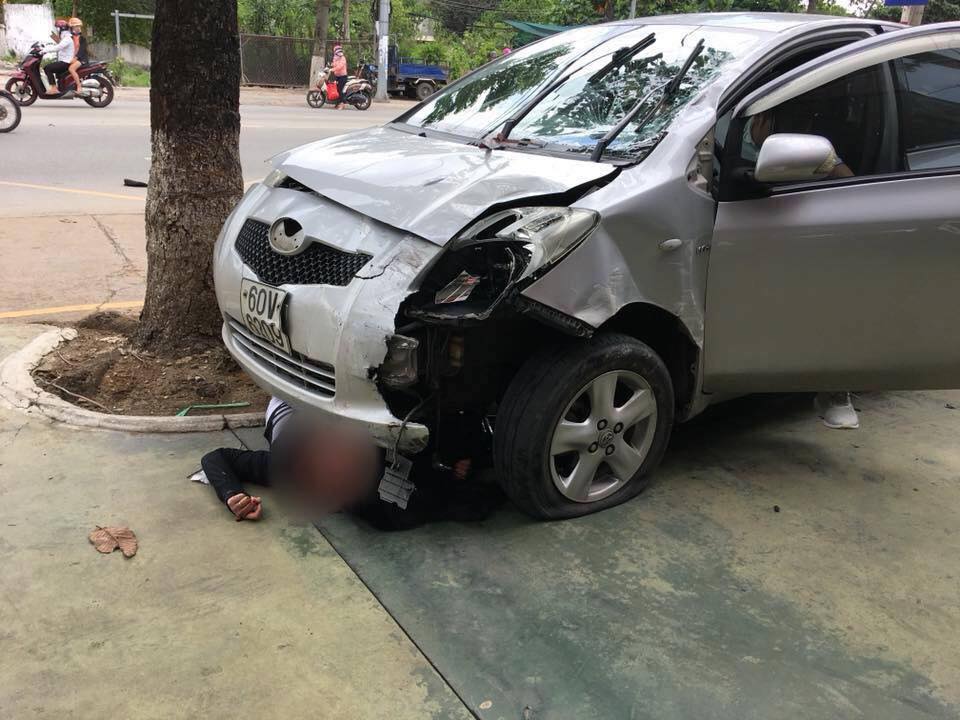 Chiếc xe ô tô gây ra vụ tai nạn (ảnh: CTV)