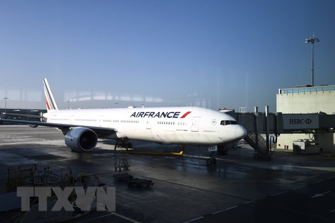 Máy bay của Air France tại sân bay Roissy-Charles-de-Gaulle. (Nguồn: AFP/TTXVN)