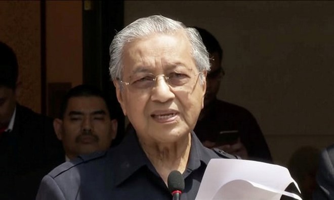 Tân Thủ tướng Malaysia Mahathir Mohamad. (Nguồn: Reuters)