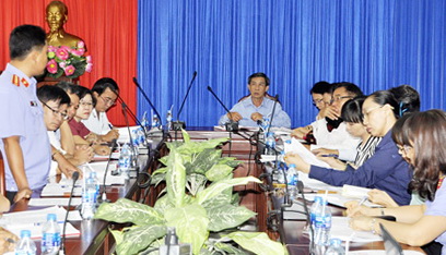 Đoàn giám sát của Ban Pháp chế HĐND tỉnh làm với UBND TP.Biên Hòa về thực hiện pháp luật tố tụng hành chính.