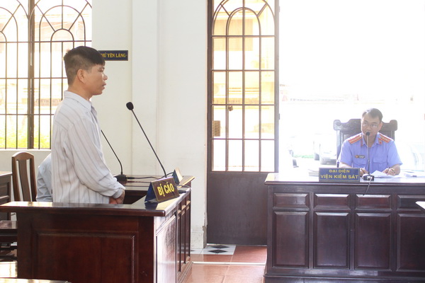 Bị cáo tại phiên tòa xét xử