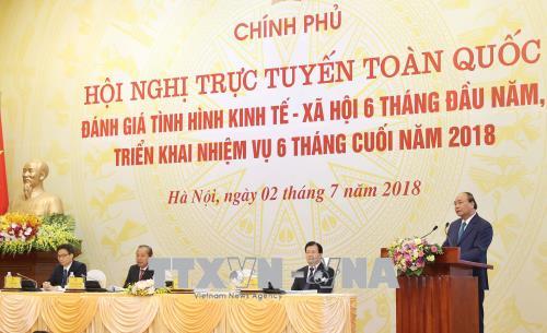  Thủ tướng Nguyễn Xuân Phúc phát biểu tại hội nghị. Ảnh: Thống Nhất – TTXVN