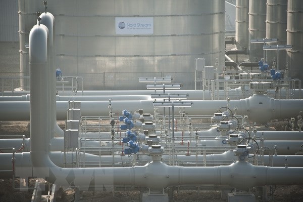Đường ống dẫn khí đốt Dòng chảy phương Bắc 2 tại Lubmin, Đức. (Nguồn: AFP/TTXVN)