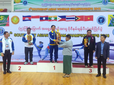 Việt Nam, Myanmar và Campuchia lần lượt giành vị trí nhất nhì ba toàn đoàn