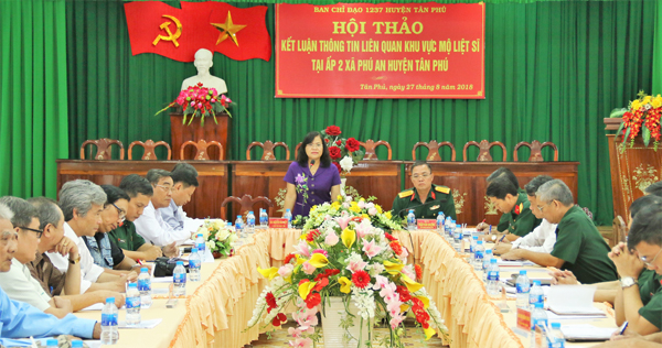 Phó chủ tịch UBND tỉnh Nguyễn Hòa Hiệp, Trưởng ban Chỉ đạo 1237 tỉnh phát biểu kết luận tại hội thảo.