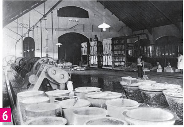 Nhà máy chế biến mủ ở Công ty cao su An Lộc.