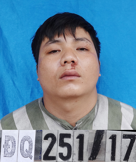 Bị can Nguyễn Văn Mẫn khi bị Công an huyện Định Quán bắt giữ.