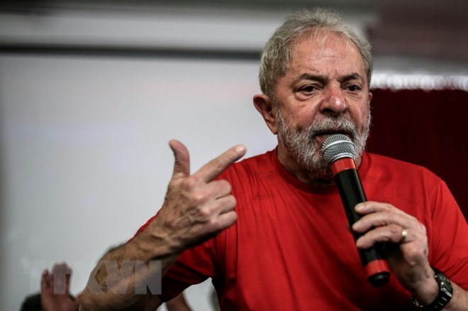 Cựu Tổng thống Brazil Lula da Silva. (Nguồn: THX/TTXVN)