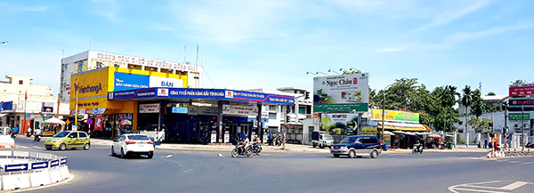 Một góc ngã tư Tân Phong (TP.Biên Hòa) nơi dự kiến sẽ đấu giá đất để phát triển đô thị khang trang hơn.