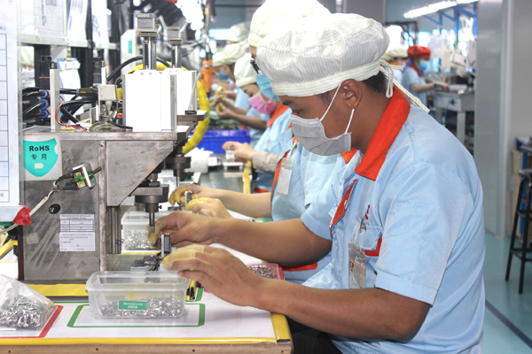 Sản xuất hàng xuất khẩu tại Công ty TNHH Kyokuto Việt Nam ở Khu công nghiệp Nhơn Trạch 3 giai đoạn 2.