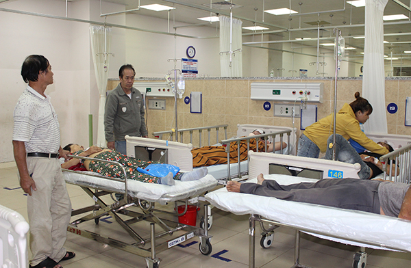 Bệnh nhân được cấp cứu tại Bệnh viện đa khoa Đồng Nai trong ngày đầu năm 2019.