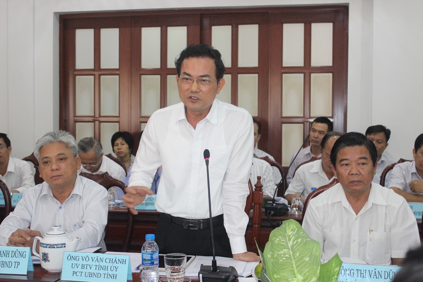  Phó chủ tịch UBND tỉnh Võ Văn Chánh phát biểu tại buổi giám sát