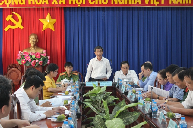 Ông Trần Văn Quang phát biểu tại buổi giám sát.