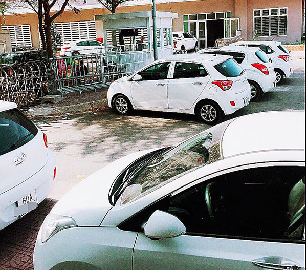 Dàn xe cho thuê tự lái của cơ sở cho thuê xe Quang Vinh Ảnh: P.Liễu
