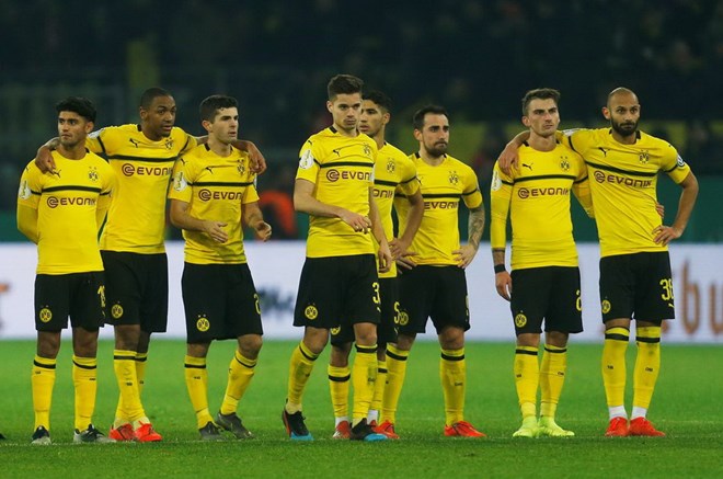Dortmund dừng bước ở Cúp Quốc gia Đức. (Nguồn: Reuters)
