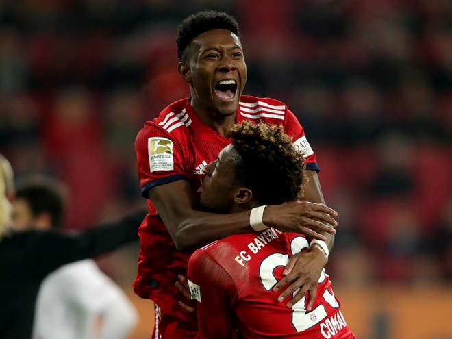 Kingsley Coman và Alaba mang chiến thắng về cho Bayern Munich. (Nguồn: Getty Images)