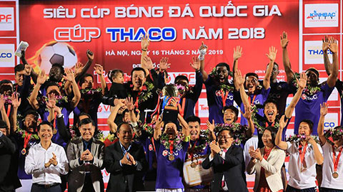 Hà Nội lần thứ hai giành siêu cúp quốc gia