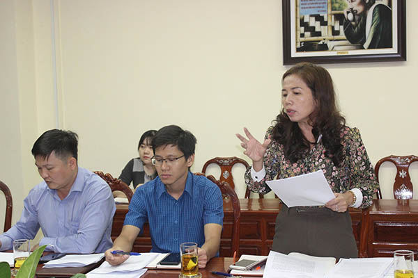 Phó chủ tịch UBND TP.Biên Hòa Nguyễn Ngọc Liên phát biểu ý kiến tại cuộc họp.