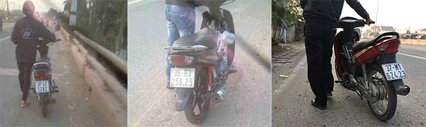 Người đi đường bị thủng bánh xe trên quốc lộ 51, đoạn qua 2 xã Phước Tân và Tam Phước (TP.Biên Hòa)