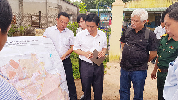 Đoàn đại biểu Quốc hội tỉnh giám sát việc thực hiện dự án Cảng hàng không quốc tế Long Thành tại xã Suối Trầu, huyện Long Thành