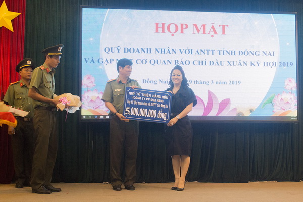 Doanh nhân, doanh nghiệp ủng hộ Quỹ doanh nhân với ANTT