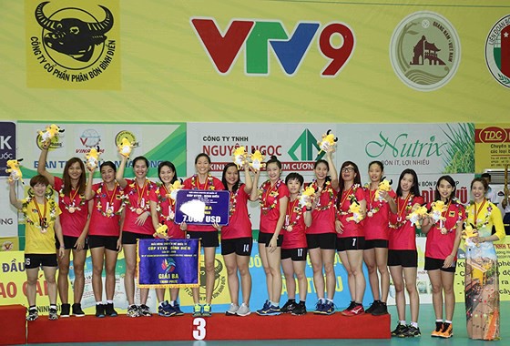 Đội chủ giải VTV Bình Điền Long An giành hạng 3 tại Cúp VTV9 Bình Điền 2018