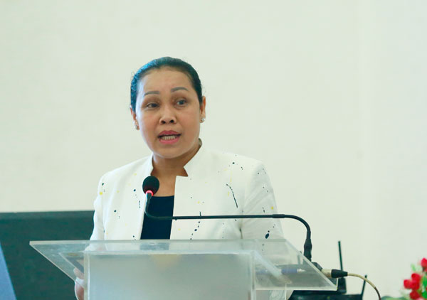 Bà Nguyễn Thị Mộng Bình, Phó giám đốc Sở Văn hóa – thể thao và du lịch
