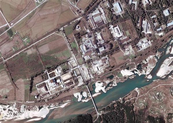 Hình ảnh vệ tinh chụp cơ sở hạt nhân Yongbyon. (Nguồn: EPA/TTXVN)