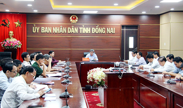 Toàn cảnh hội nghị tại điểm cầu tỉnh Đồng Nai. (Ảnh: Lam Phương)