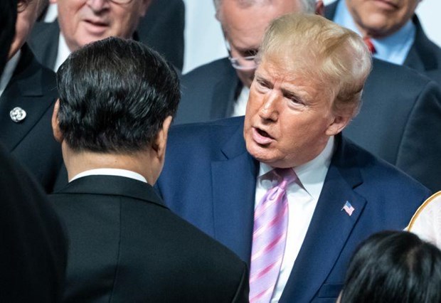 Tổng thống Mỹ Donald Trump và Chủ tịch Trung Quốc Tập Cận Bình tại hội nghị G20. (Nguồn: Getty Images)