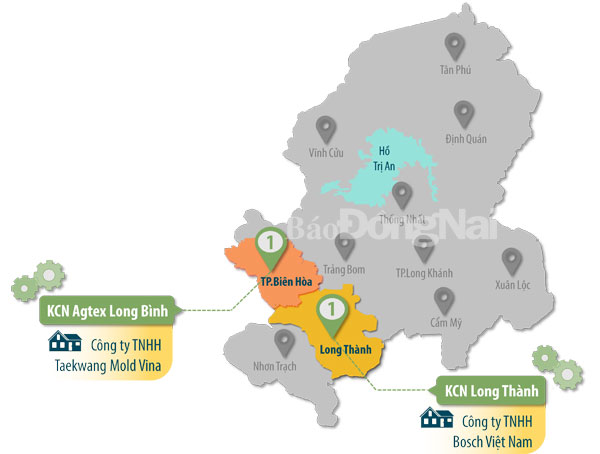 Đồ họa thể hiện số lượng và sự phân bố của các doanh nghiệp được Bộ Khoa học - công nghệ công nhận là doanh nghiệp ứng dụng công nghệ cao trên địa bàn tỉnh. (Thông tin: Hương Giang - Đồ họa: Hải Quân)