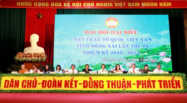 Đoàn chủ tịch Đại hội. Ảnh: Huy Anh
