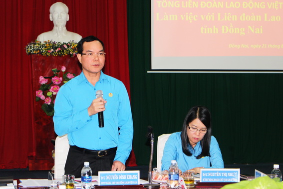 Chủ tịch Tổng LĐLĐ Việt Nam Nguyễn Đình Khang