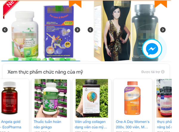 Nhiều sản phẩm thực phẩm chức năng được giới thiệu, rao bán tràn lan trên internet