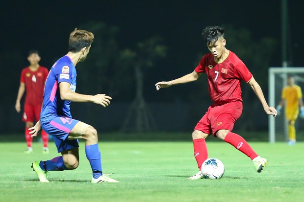 U22 Việt Nam không đặt mục tiêu chiến thắng lên hàng đầu khi thi đấu với U22 Trung Quốc. (Ảnh: Nguyên An)