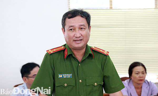 Thượng tá Nguyễn Hồng Sơn, Trưởng Công an huyện Tân Phú