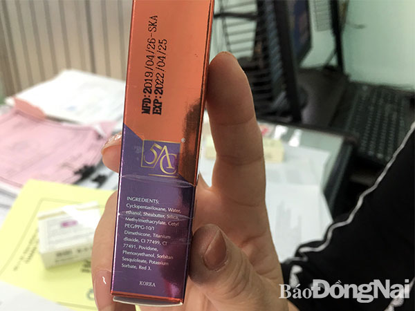 Sản phẩm 5AC có thành phần công thức không đúng so với phiếu công bố