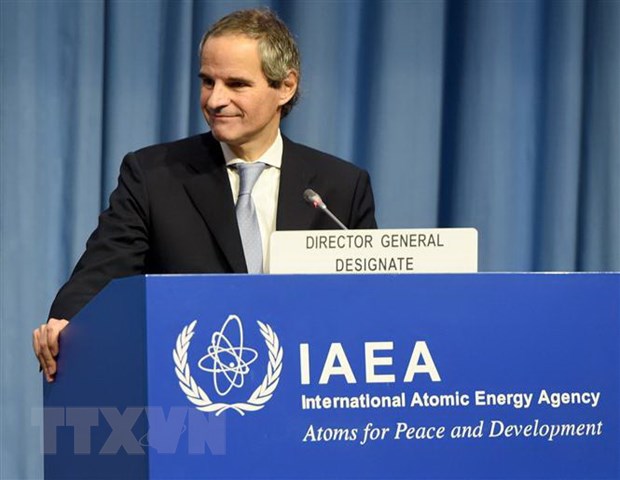 Ông Rafael Mariano Grossi phát biểu tại phiên họp của IAEA tại Vienna, Áo, ngày 2-12-2019. (Nguồn: THX/TTXVN)