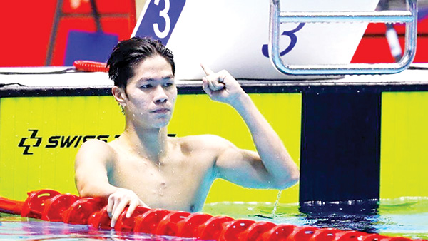 Trần Hưng Nguyên lần đầu tiên dự SEA Games đã xuất sắc giành 2 tấm HCV môn bơi, trong đó phá 1 kỷ lục nội dung 50m tự do